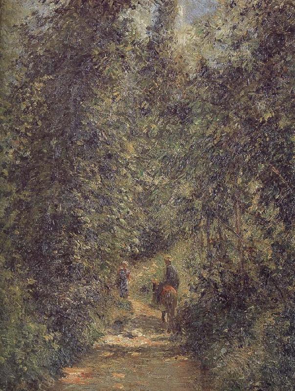 Camille Pissarro Summer forest road